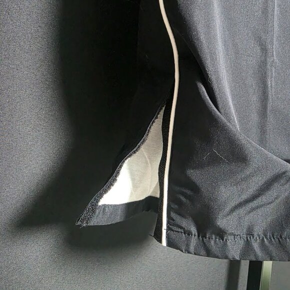 Classic Elements Woman Pants 18W Black Windbreaker Track Lined Velcro Ankle Y2K - Picture 7 of 7